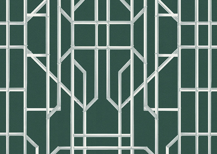 Bamboo Brights, Dark Green - Motorised Roman Blind - Image 7